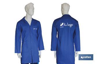 Dark Blue Lab Coat | Limeur Model | 100% Cotton Material | Navy Blue | Unisex - Cofan